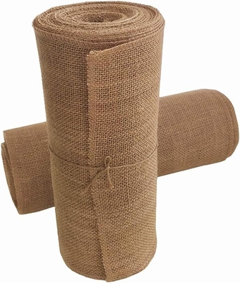 Tecido de juta natural ecológico para jardim, artesanato, estofamento, decoração residencial, embrulho de presentes