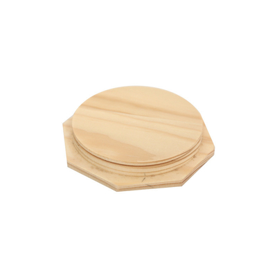O armazenamento da cozinha range a tampa de bambu do frasco do quadrado redondo com silicone Ring Airtight