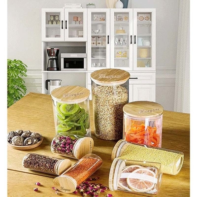 Tampas de bambu regulares do frasco de Mason Jar 70mm da boca com Straw Hole Reusable Jar Lids