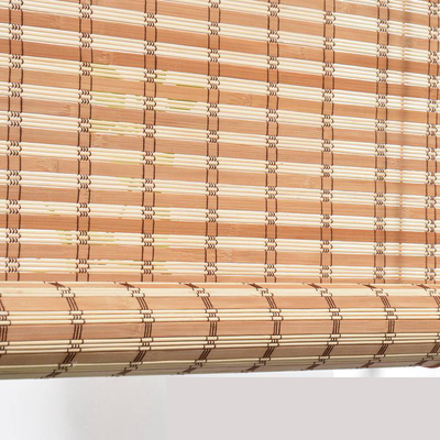 A privacidade manual de bambu exterior interna da lâmina de Sun da janela das cortinas de rolo do caramanchão drapeja