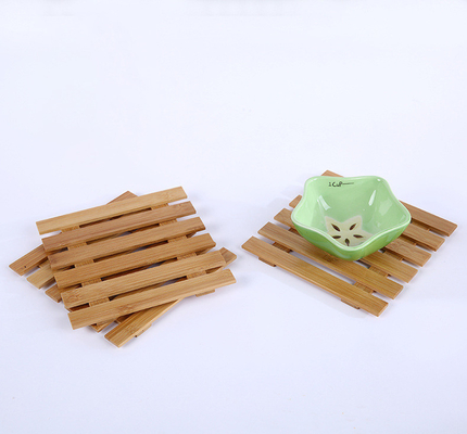 Pires de madeira de bambu naturais leves Mat For Succulent Plant Pots confortável da planta