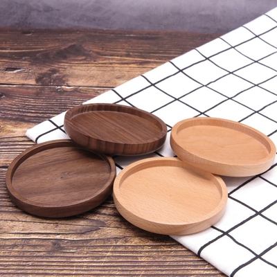 Pousas-copos de bambu da placa de madeira natural para esteira de tabela do risco do copo da caneca a anti