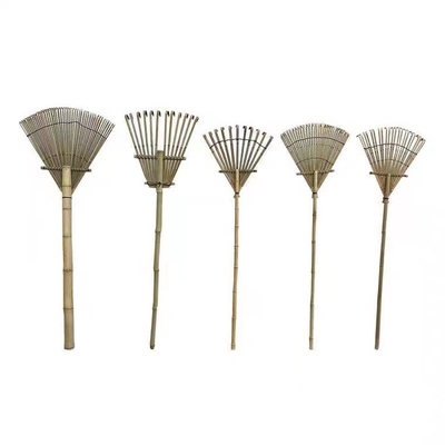Grade amigável feito a mão de 9 ancinhos de jardim de Eco do ancinho de bambu do dente 120cm