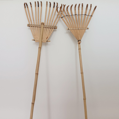 Grade Rustless feito a mão de 11 ancinhos de jardim do ancinho de bambu do dente 145cm