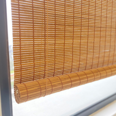 o rolo de bambu 2m impermeável da veneziana de 1.5m cega acima Sun Roman Bamboo Blinds tecido prova