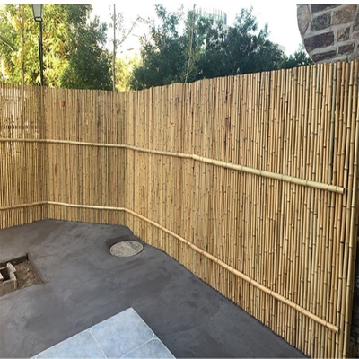 Tela de bambu rolada casa que cerca almofadar de bambu decorativo do jardim do quintal