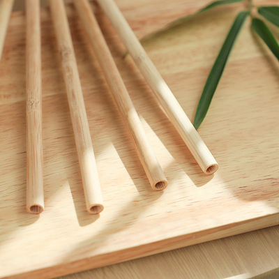 do chá de bambu descartável biodegradável orgânico de Boba da bolha da bebida das palhas de 22.5cm palha bebendo