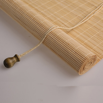 Prova de bambu francesa de Sun das cortinas de rolo de Windows da matéria prima de bambu natural