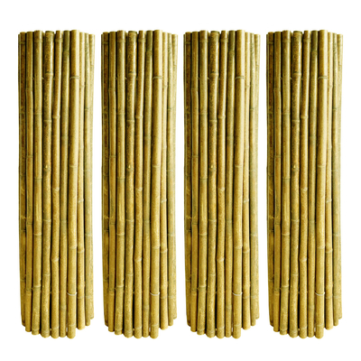 Tela de bambu rolada casa que cerca almofadar de bambu decorativo do jardim do quintal