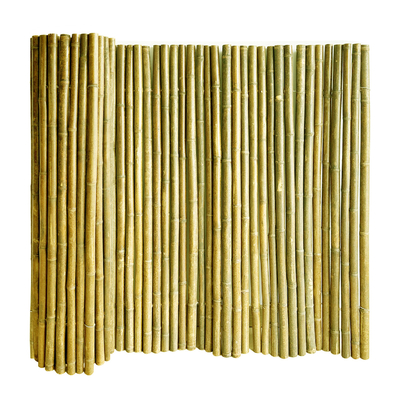 Cerco de bambu 1.5x1.5m decorativo feito a mão natural do rolamento do quintal da cerca