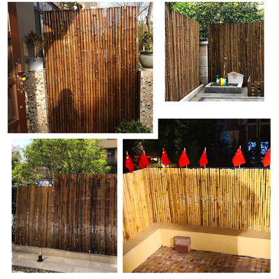 Cerco de bambu 1.5x1.5m decorativo feito a mão natural do rolamento do quintal da cerca