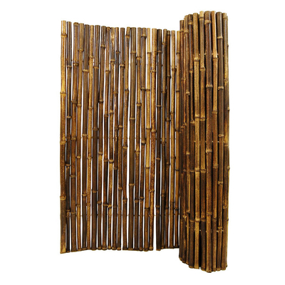 Cerco de bambu 1.5x1.5m decorativo feito a mão natural do rolamento do quintal da cerca