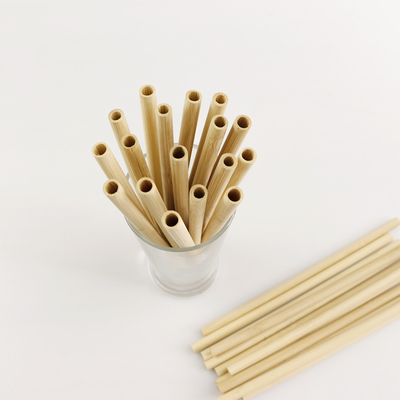 do chá de bambu descartável biodegradável orgânico de Boba da bolha da bebida das palhas de 22.5cm palha bebendo