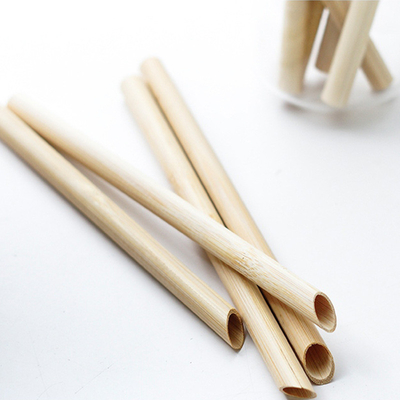 do uso de bambu descartável da bebida das palhas de 22.5cm palha bebendo de bambu