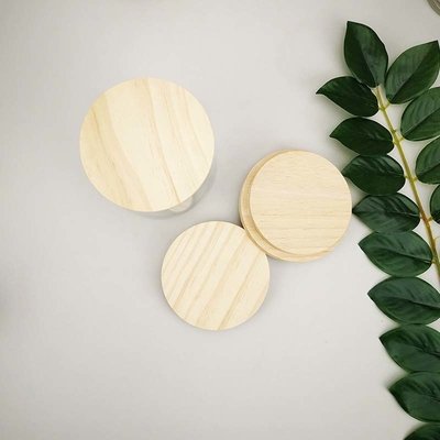 O armazenamento da cozinha range a tampa de bambu do frasco do quadrado redondo com silicone Ring Airtight