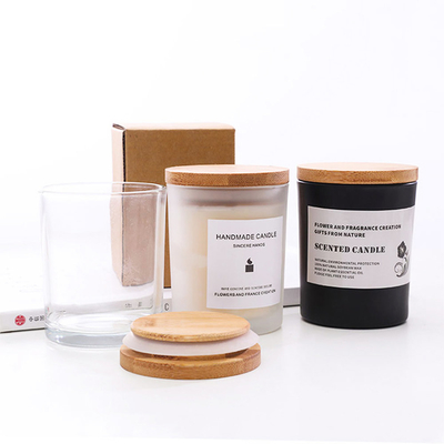 O armazenamento da cozinha range a tampa de bambu do frasco do quadrado redondo com silicone Ring Airtight