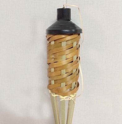 partido de bambu de Tiki Torches For Garden Lighting Luau da tocha feito a mão de bambu natural de 180cm