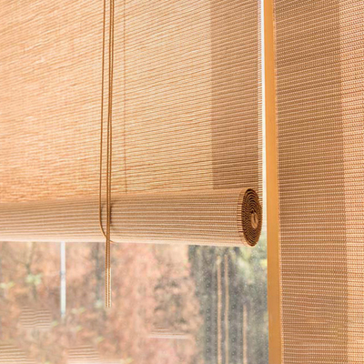 o rolo de bambu colorido das cortinas de janela da luz do dia de 2m plissou cortinas
