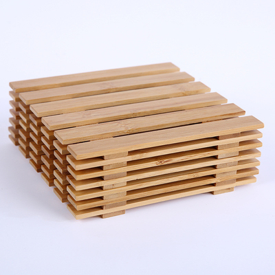 Pires de madeira de bambu naturais leves Mat For Succulent Plant Pots confortável da planta