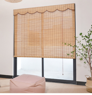 Ambuo Roman Shades Roll Up Bamboo Blinds para janelas interiores Filtragem de luz Proteção UV Sombras naturais de bambu