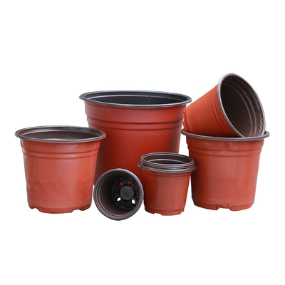Vaso de plástico durável, recipiente para plantas leve e versátil