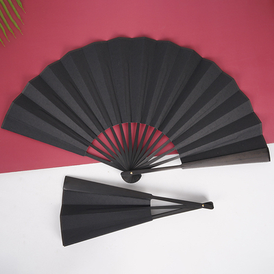 Leques Dobráveis Estilo Chinês de Bambu para Casamento, Dança, Cosplay e Festas